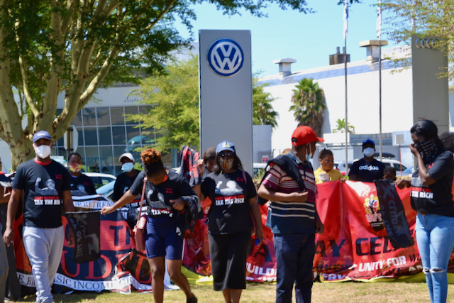 Protest Against Dismissal Of Volkswagen Shop Stewards GroundUp